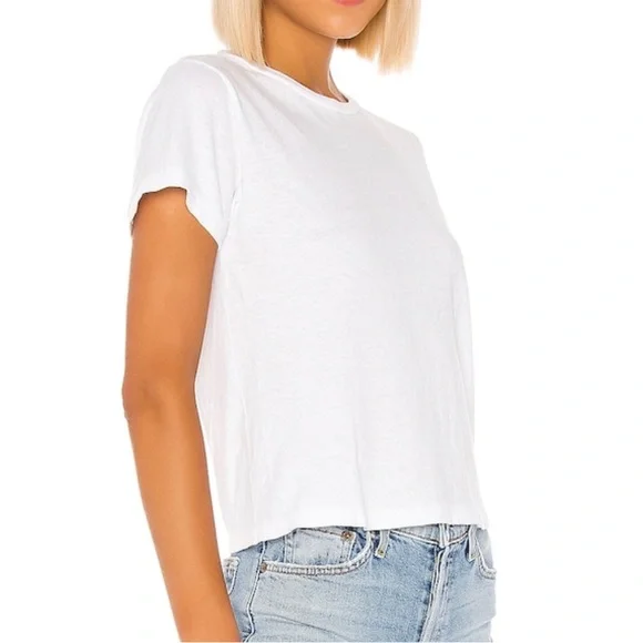 RE/DONE x Hanes The Classic Tee in Vintage White - Picture 2 of 7